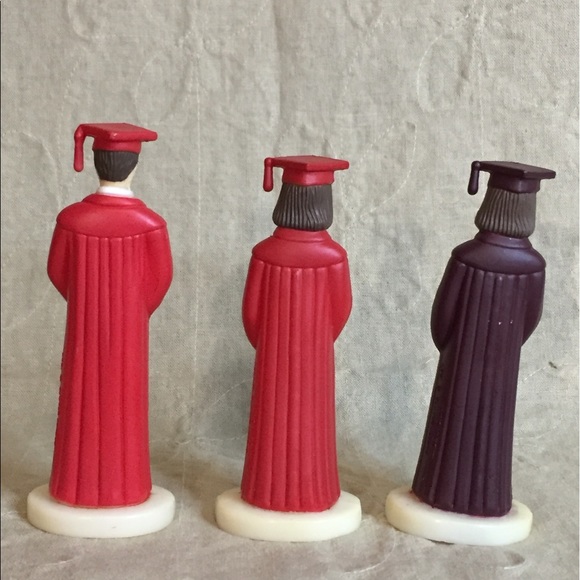 Vintage Graduate Cake Toppers Male And Female 80s - Picture 14 of 16